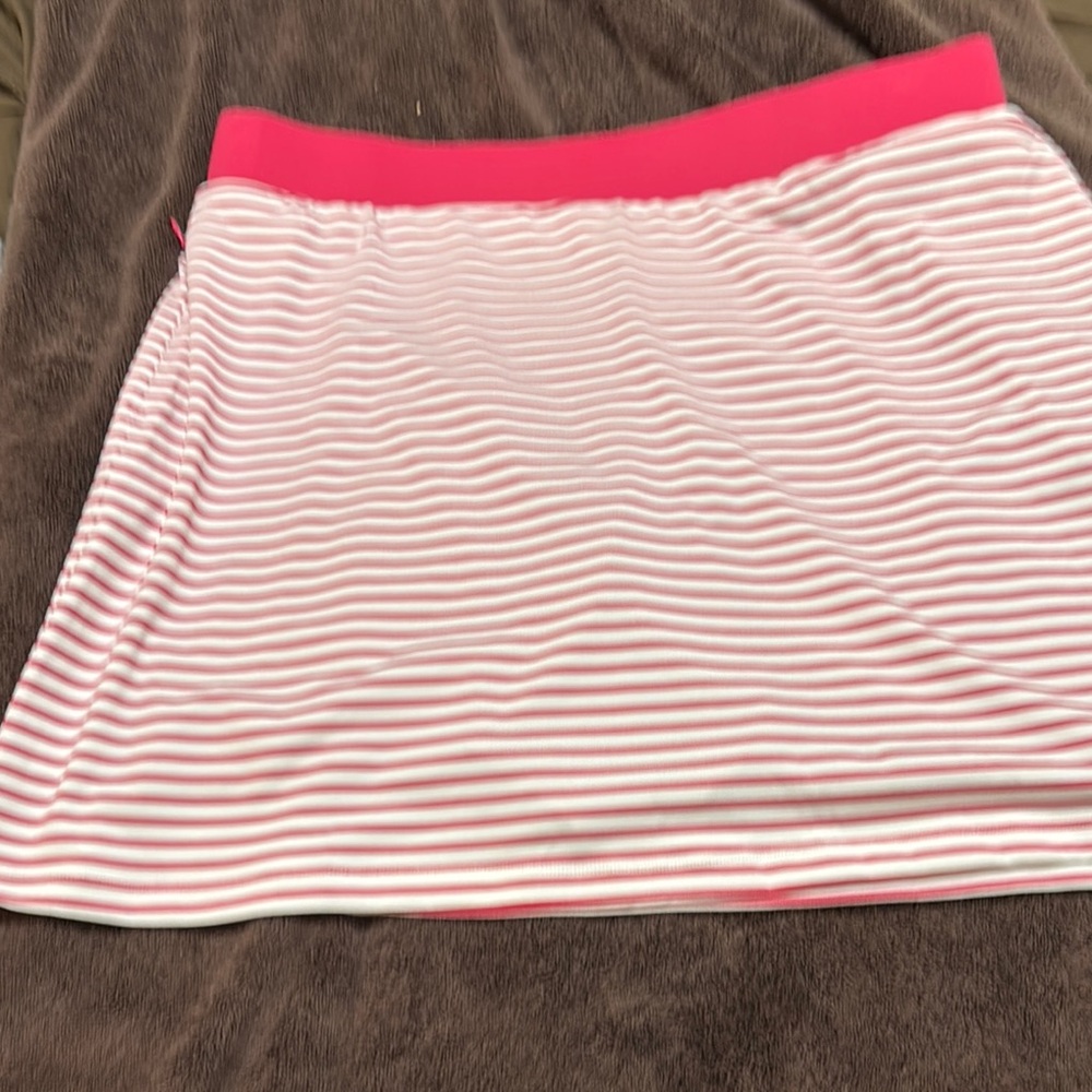 Chico's White and pink skort NWT